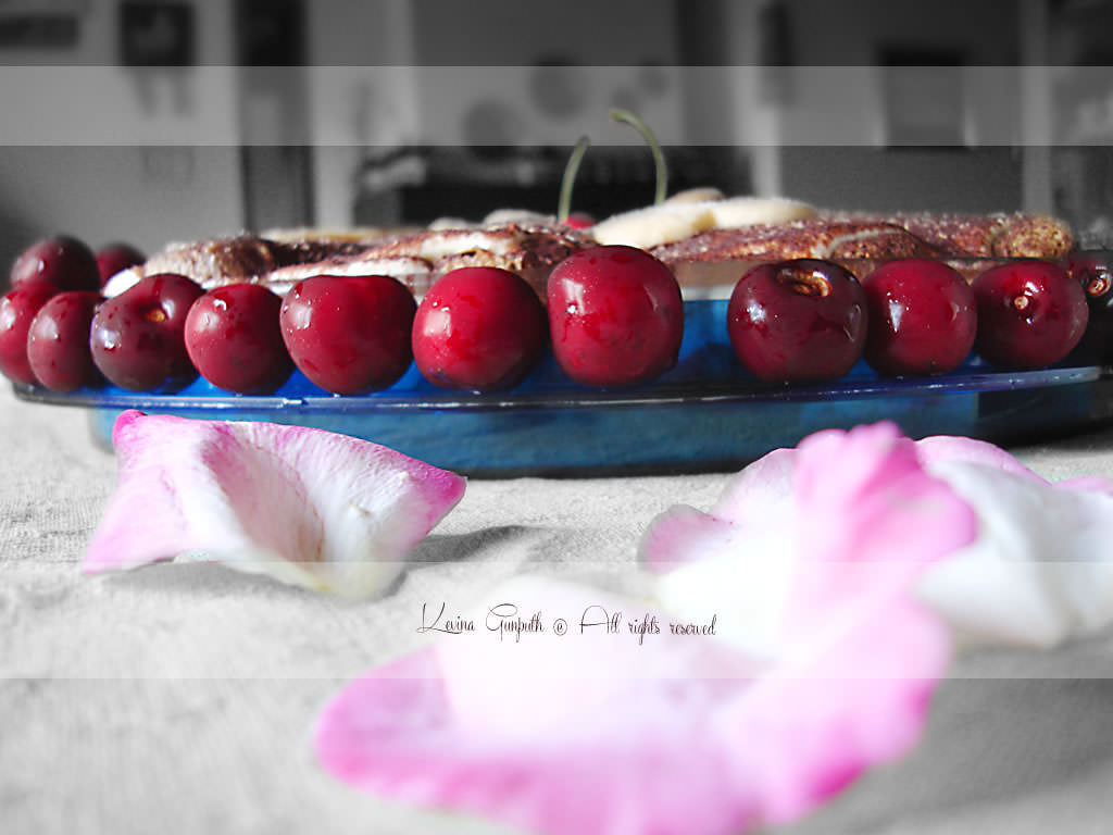 tiramisù e ciliegie