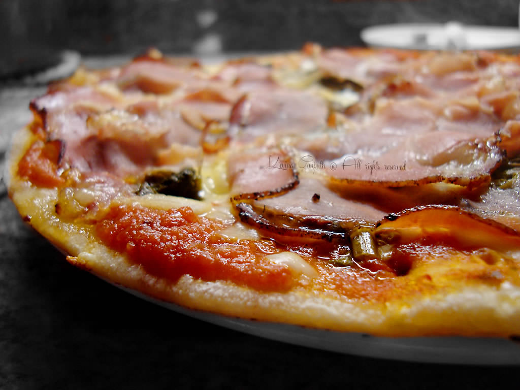 pizza con porchetta